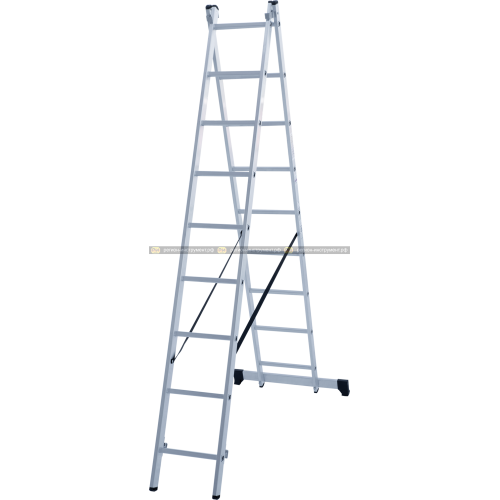 Лестница алюминиевая двухсекционная 2×9 Новая Высота NV1220 1220209