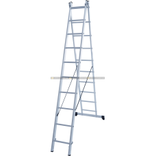 Лестница алюминиевая двухсекционная 2х10 Новая Высота  NV1220 1220210