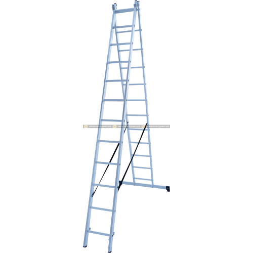 Лестница алюминиевая двухсекционная 2×12 Новая Высота 1220212