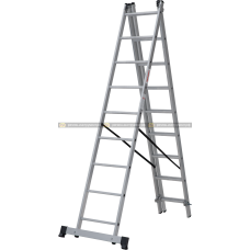 Лестница алюминиевая трехсекционная 3×9 Новая Высота NV1230 1230309