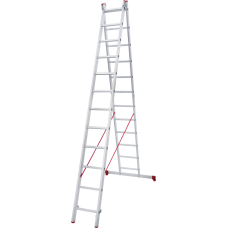 Лестница алюминиевая многофункциональная двухсекционная 2×12 Новая Высота NV2220 2220212