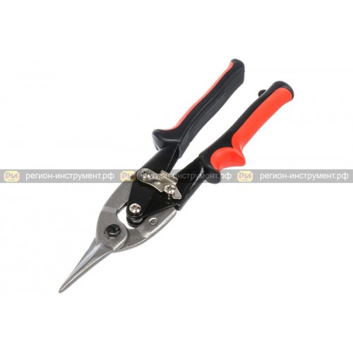 Ножницы по металлу BARTEX пряморежущие,250мм,двухкомпонентная ручка,317090