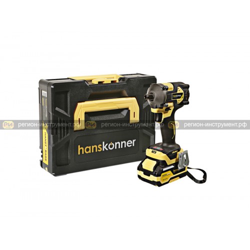 Аккумуляторный ударный гайковерт Hanskonner HCD20420BLC 1BatterySystem